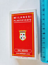 CARTE DA GIOCO MILANESI DAL NEGRO SCOPA BRISCOLA ORIGINAL PLAYING CARDS NEW