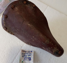 VECCHIA SELLA IN PELLE MASSELLO SELLA BICI ANTICA