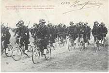 COMPAGNIA BERSAGLIERI CICLISTI 3°REGGIMENTO - REGGIMENTALE VIAGGIATA 21/8/1903