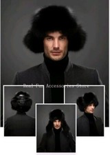 Cappello Di Volpe E Pelle Uomo