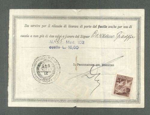 Marca lire ente - "ente, naz