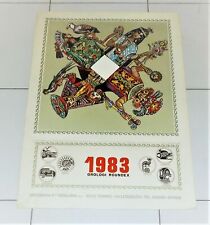 Calendario AZTECO FRANCA BOGLIANI 1983 Tipografia F.lli Bogliani Torino Aztechi