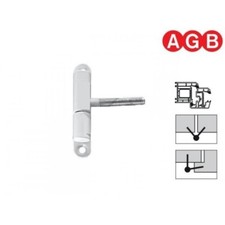 Cerniera AGB modello 500 per serramenti in PVC - M7 x 47 - Bianco RAL 9010