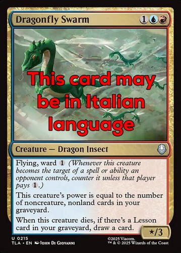 Mtg dragonfly swarm foil - foil,