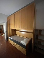 Armadio ponte e letto legno