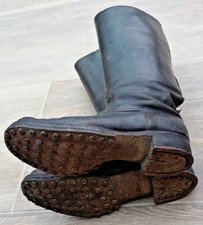 Stivali tedeschi in pelle nera