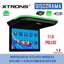 MONITOR DISPLAY TETTO AUTO CM116A ANDROID 9.0 OCTA CORE 11.6 POLLICI BLUETOOTH 