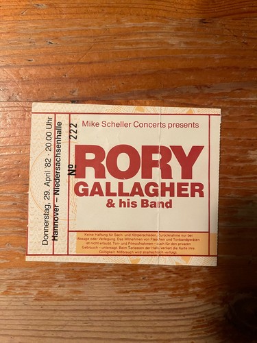 Rory gallagher concert - "in,