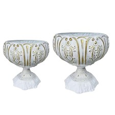 Vaso in metallo chic per