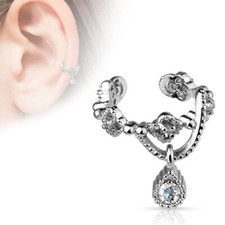 Zirconi morsetto orecchio clip