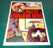 Gli Albi dell'Intrepido "Nel Paese di Leopardo Nero" a Fumetti 1938 Anastatico