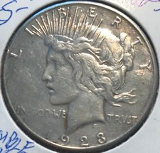 1923-S  "VAM" DOUBLE SPIKE **** PEACE DOLLAR ****  L@@K AT PICTURES!!!!!   #1825