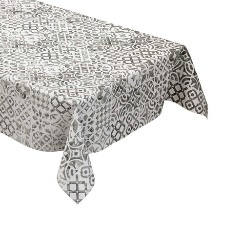 Tovaglia pvc grigia piegata - in,