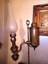 Lampada ad olio da tavolo BDL antica vintage