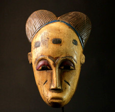 Maschera africana Baule viso