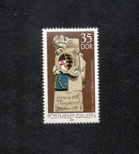 Ddr 1984 postmeilensäulen - ddr,