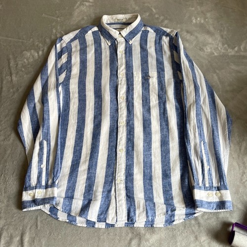 Camicia gant uomo grande blu - gant,