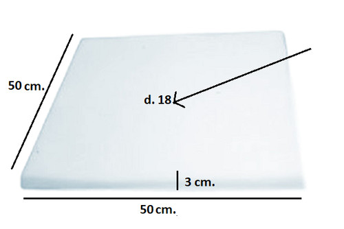 Spugna gommapiuma 50x50x3 - gommapiuma,