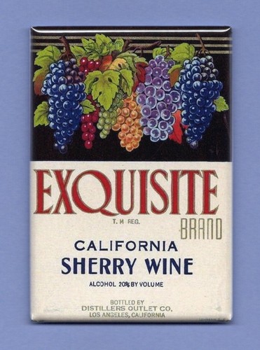 California wine label - wine,