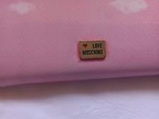 Portafoglio originale Love Moschino rosa con disegni