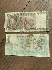 lotto 2 Banconote Lire