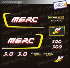 Adesivi motore marino fuoribordo mercury 300 Pro Max alien 3.0 MERC stickers