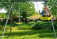 ALTALENA IN ACCIAIO 3 POSTI