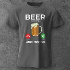 T-shirt uomo chiamata birra