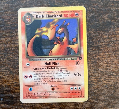 Carta pokemon dark charizard - carta,