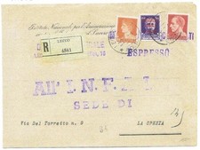 1944 - MANOSCRITTI RACC. APERTI CON MISTA RSI IMPERIALE DA LECCO BELLA