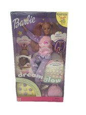 Soft Body Barbie Dream Glow Doll 54476 con clip per capelli bagliore nel buio NUOVO 2001