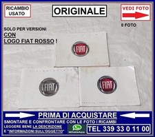 MANUALE USO E MANUTENZIONE FIAT QUBO OK FIORINO solo logo fiat ROSSO