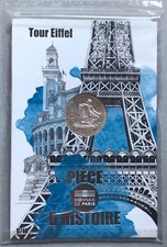 FRANCIA 2019 TOUR EIFFEL PIECE D'HISTOIRE MONETA COIN 10 EURO ARGENTO AG SILVER