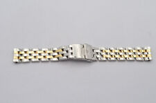 BREITLING Pilot Bracciale Acciaio/Oro 15Mm Lady J Buone Condizioni Bello 770D