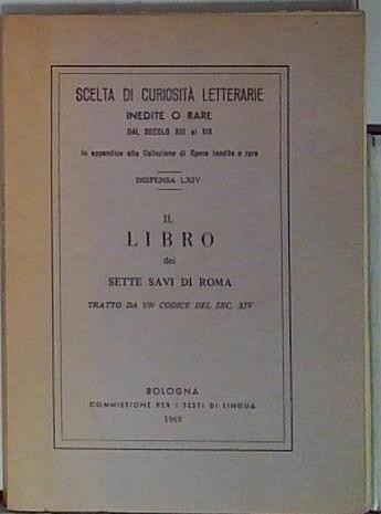 Libro dei sette savi di - il,