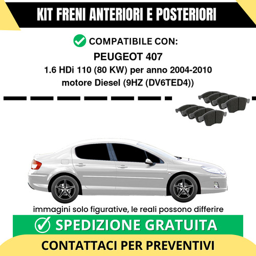 Pastiglie freno ant - freno, post