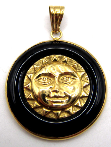 Ciondolo sole oro - ciondolo, e
