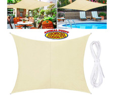 Tenda a vela quadrata ombreggiante mt 3, 4 o 5 mt telo ombra giardino parasole