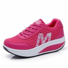 Scarpe Donna sneakers alte tonificanti sportive camminata dimagrante fitness