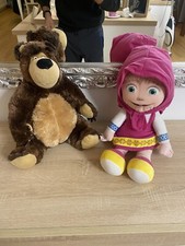 gioco giocattolo peluche morbido masha e orso personaggio 40 cm per bambini