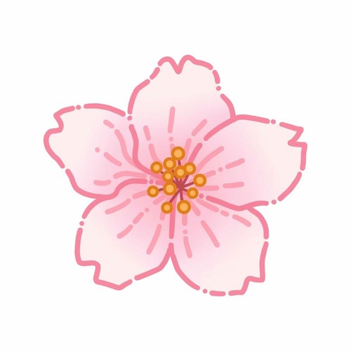 Adesivo sakura cm fiori - sakura,