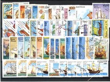NAVI IMBARCAZIONI - COLLEZIONE DI 123 FRANCOBOLLI USATI DIFFERENTI - LOTTO/32188