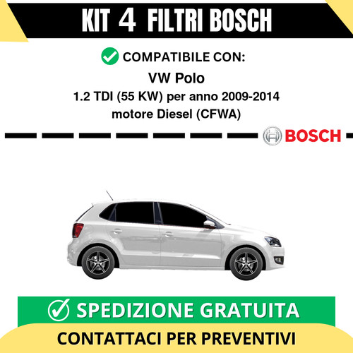 Kit bosch filtri tagliando - filtri,