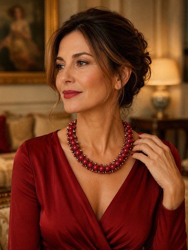 Collana uncinetto girocollo - collana,