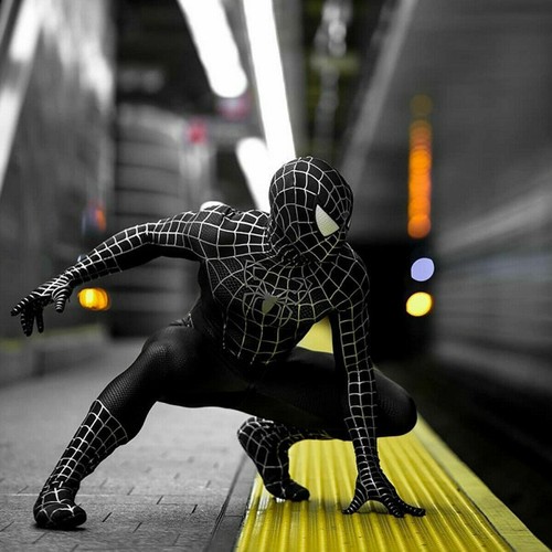 Collant spiderman venom nero - collant,