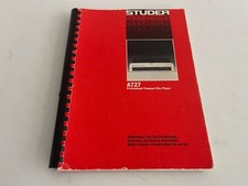 Manuale di servizio per Studer A727