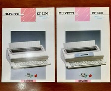 PUBBLICITÀ OLIVETTI, DEPLIANT MACCHINA ET 2200 2300