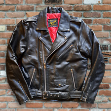 Giacca pelle uomo moto Marlon Brando Guendj originale biker perfecto