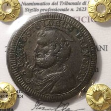 Stato Pontificio Papa PIO VI 2 BAIOCCHI E MEZZO 1796 Sigillata Monete Italiane