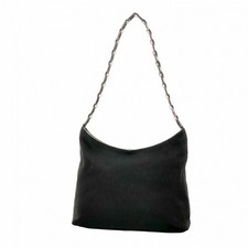 Borsa a tracolla Salvatore Ferragamo Vara nylon nero zip argento vintage...